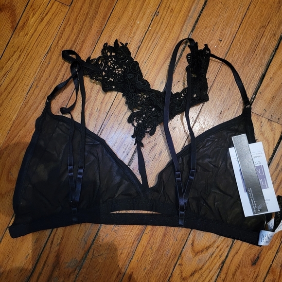 Dark Romantic Goth Victorian Hanky Panky Roxie Bralette sz large NWT Witchycore - Picture 5 of 9